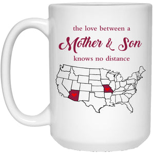 Arizona Missouri The Love Between Mother And Son Mug - Mug Teezalo