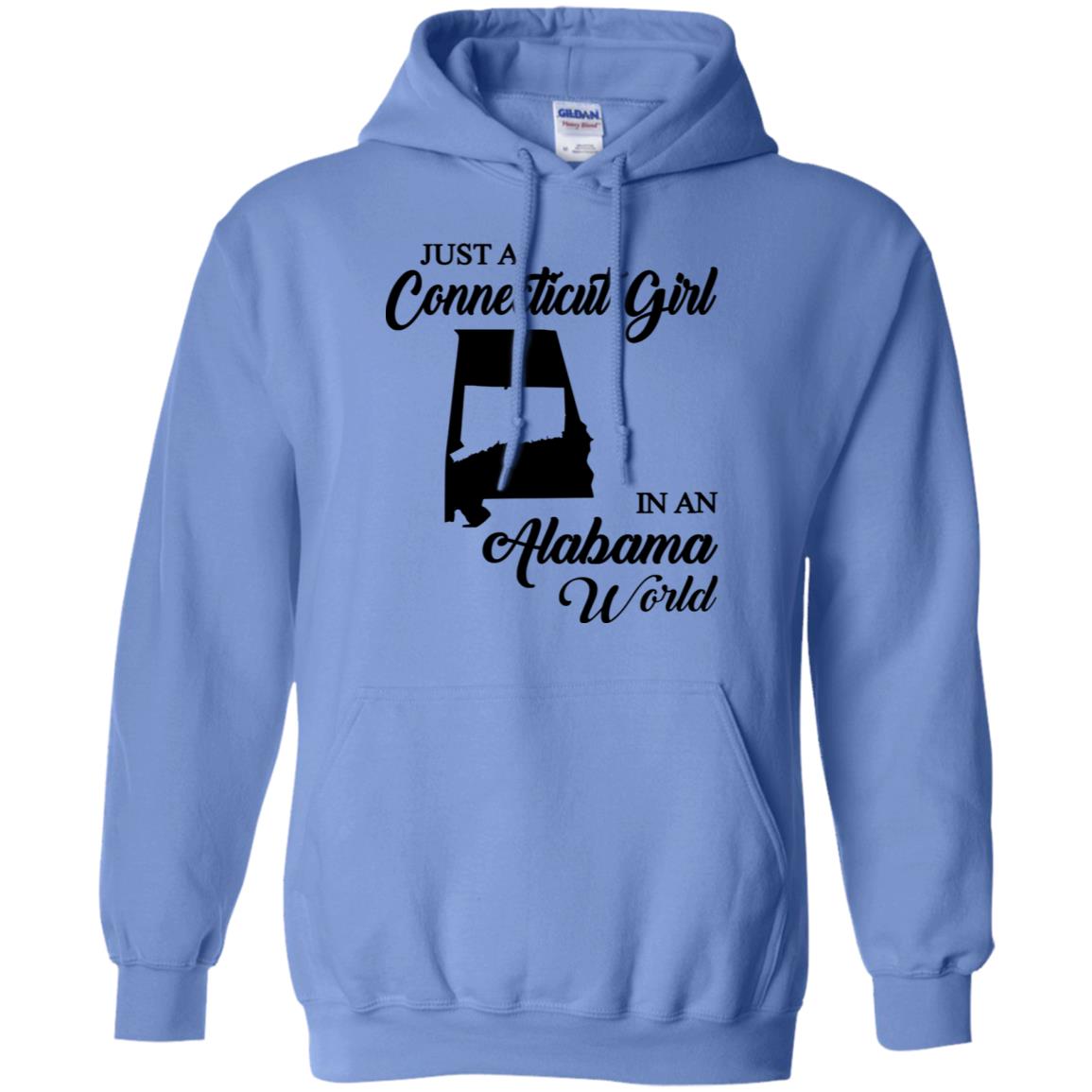 Just A Connecticut Girl In An Alabama World Connecticut T Shirt - Hoodie Teezalo