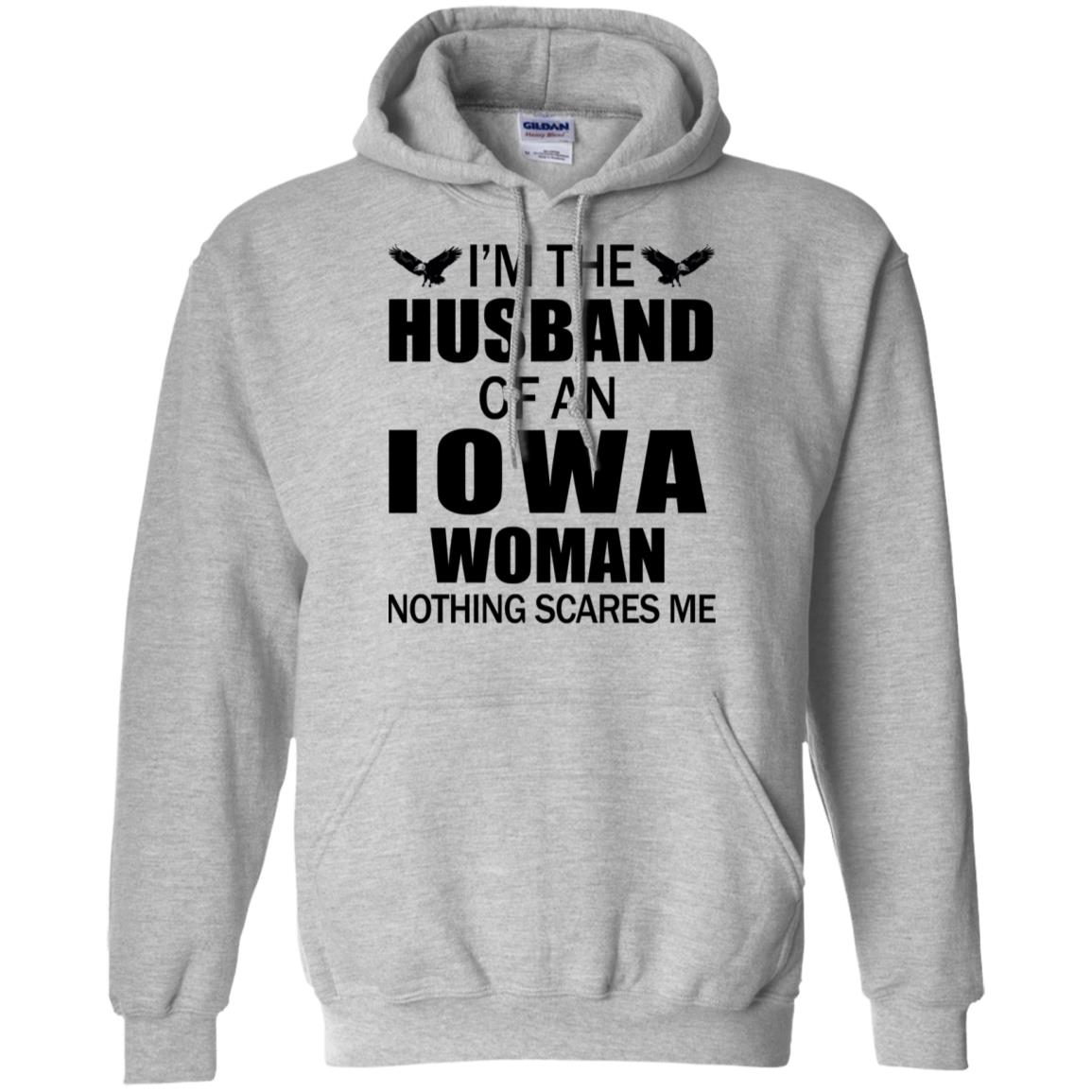 I'm The Husband Of An Iowa Woman Hoodie - Hoodie Teezalo