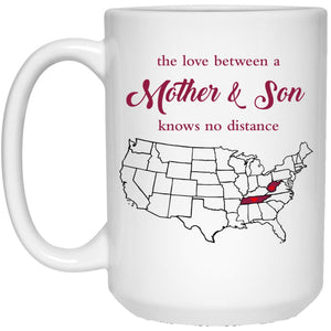 Tennessee West Virginia The Love Between Mother And Son Mug - Mug Teezalo