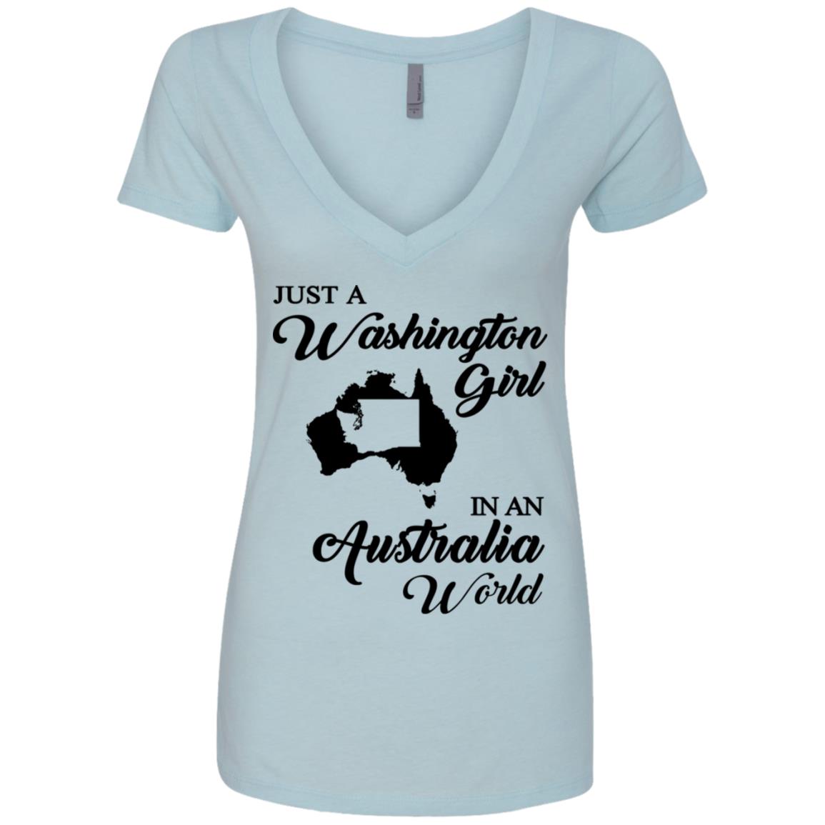 Just A Washington Girl In An Australia World T-Shirt - T-shirt Teezalo
