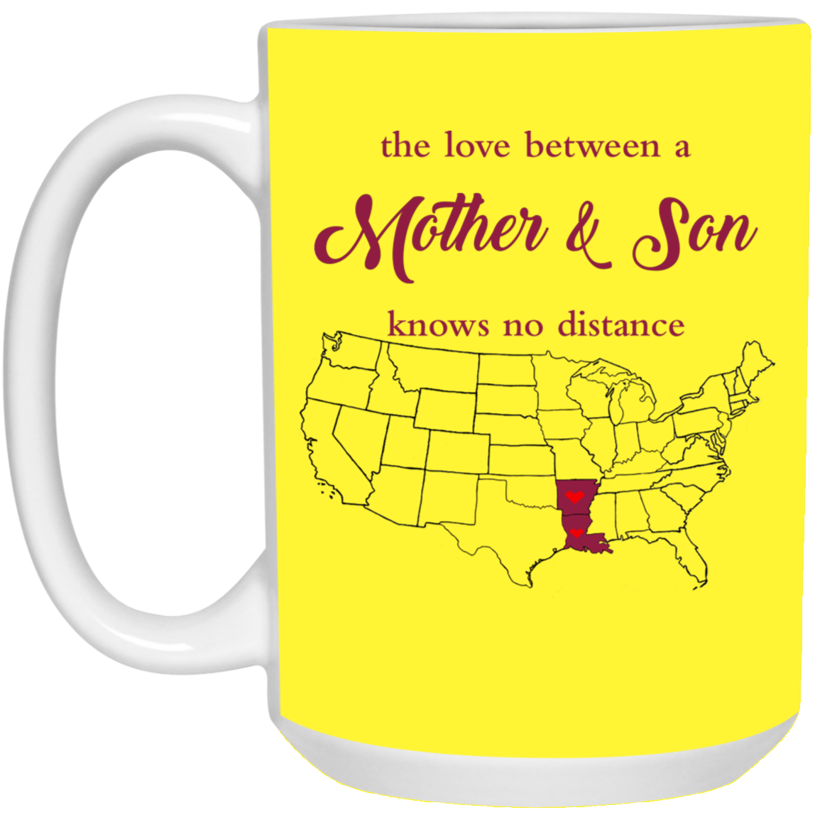 Arkansas Louisiana The Love Mother And Son Mug - Mug Teezalo