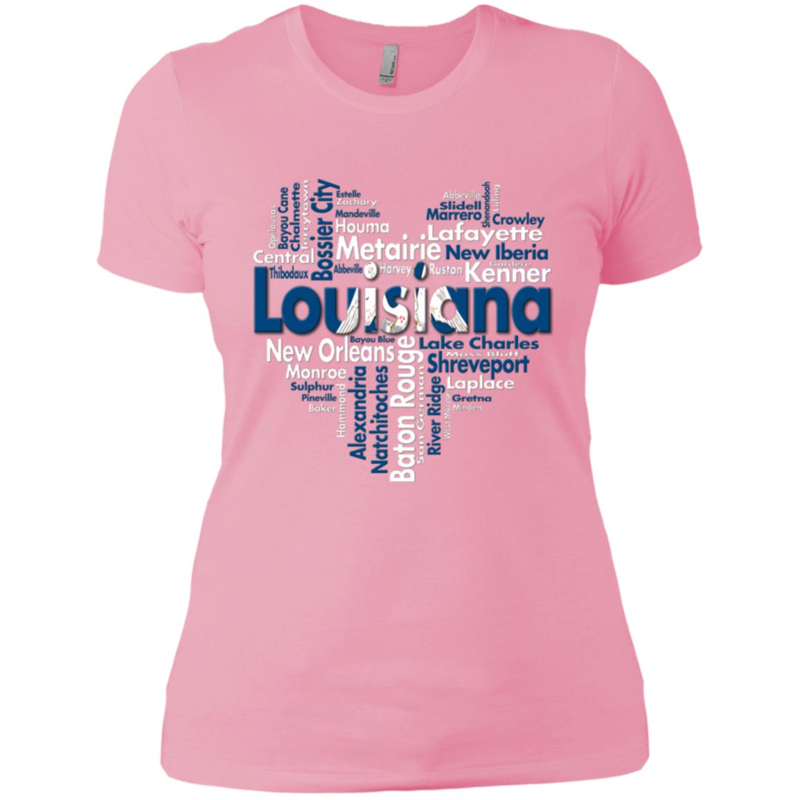 Louisiana City Heart T-Shirt - T-shirt Teezalo