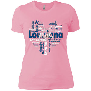 Louisiana City Heart T-Shirt - T-shirt Teezalo