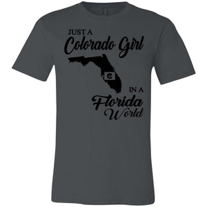 Just A Colorado Girl In A Florida World T-Shirt - T-shirt Teezalo