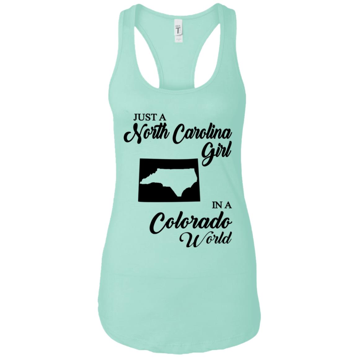 Just A North Carolina Girl In A Colorado World  T- shirt - T-shirt Teezalo