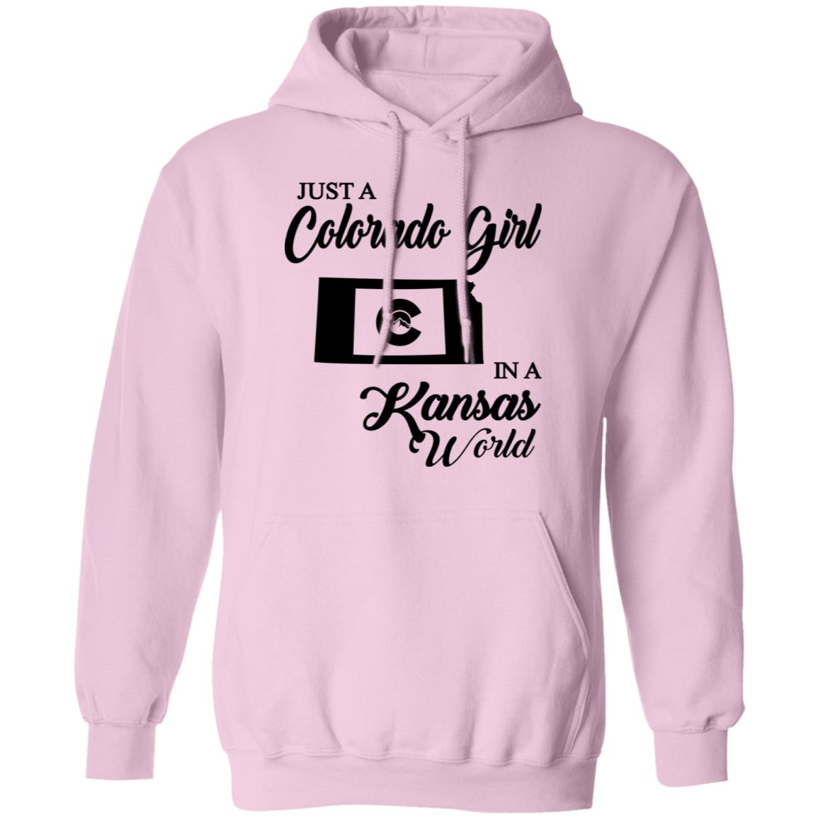 Just A Colorado Girl In A Kansas World T-shirt - T-shirt Teezalo