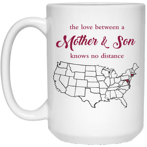 Connecticut Maryland The Love Between Mother And Son Mug - Mug Teezalo