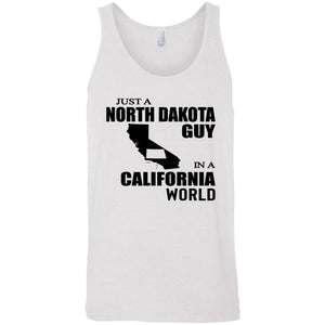 Just A North Dakota Guy In A California World Hoodie - Hoodie Teezalo