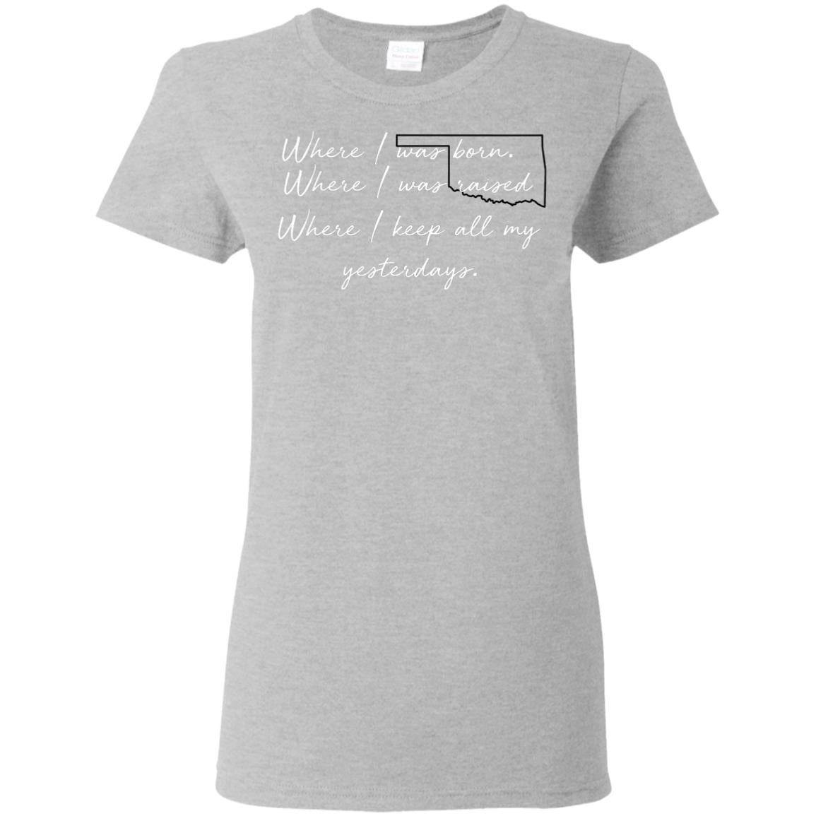 Oklahoma Where I Was Born Where I Was Raised T Shirt - T-shirt Teezalo