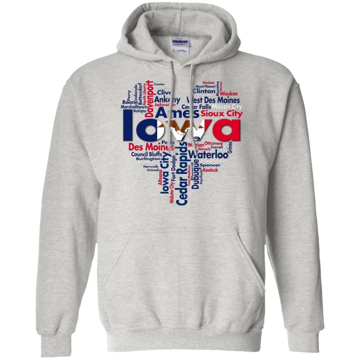 Iowa City Heart T- Shirt - T-shirt Teezalo