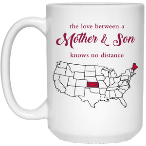 Maine Kansas The Love Between Mother And Son Mug - Mug Teezalo