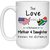 South Africa United States The Love Mom And Daughter Mug - Mug Teezalo