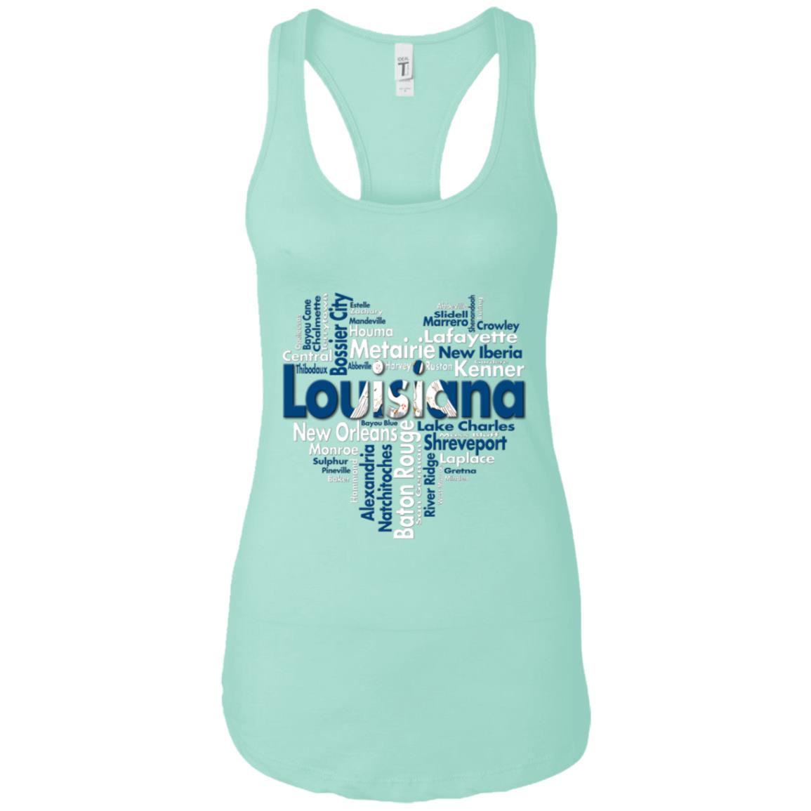 Louisiana City Heart T-Shirt - T-shirt Teezalo