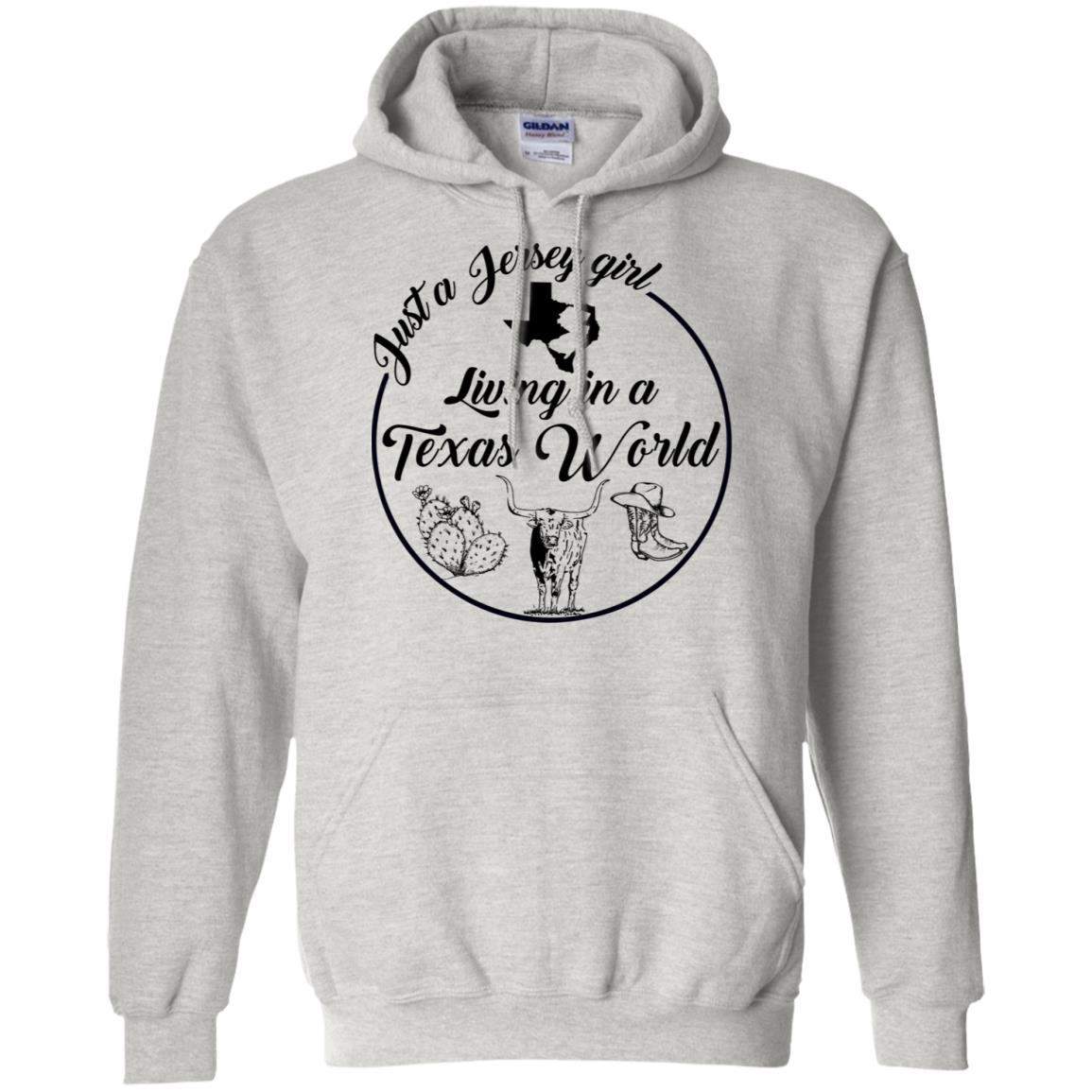Just A Jersey Girl Living In A Texas World T-Shirt - T-shirt Teezalo
