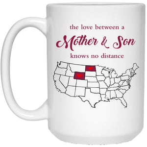 North Dakota Wyoming The Love Between Mother And Son Mug - Mug Teezalo