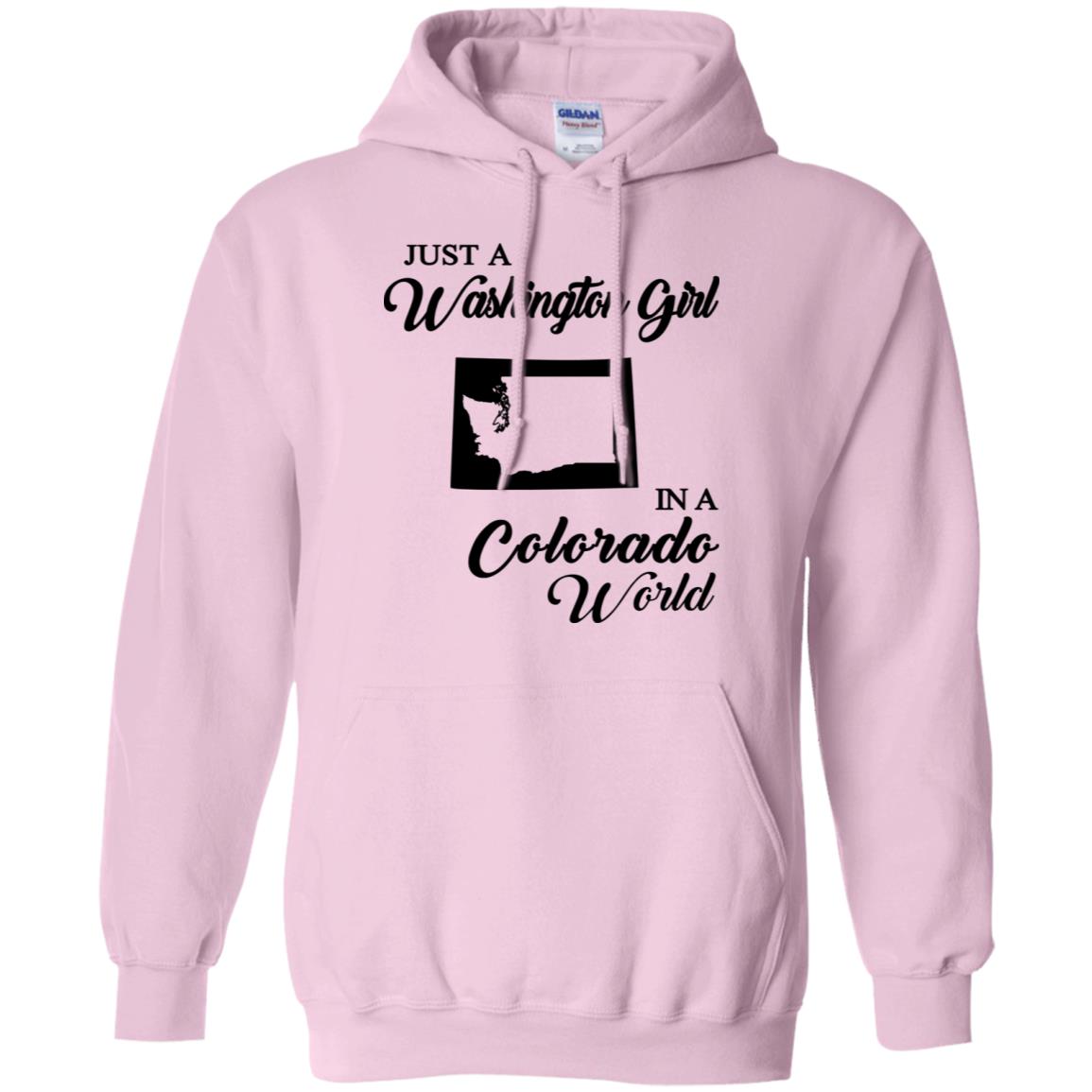 Just A Washington Girl In A Colorado World T-Shirt - T-shirt Teezalo