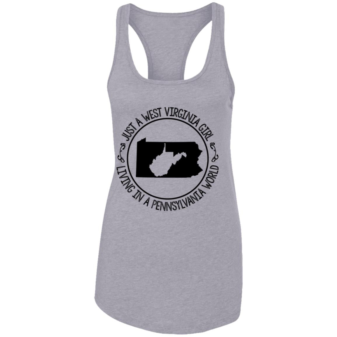 Just A West Virginia Girl Living In A Pennsylvania World Hoodie - Hoodie Teezalo