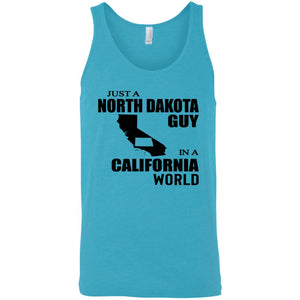 Just A North Dakota Guy In A California World Hoodie - Hoodie Teezalo
