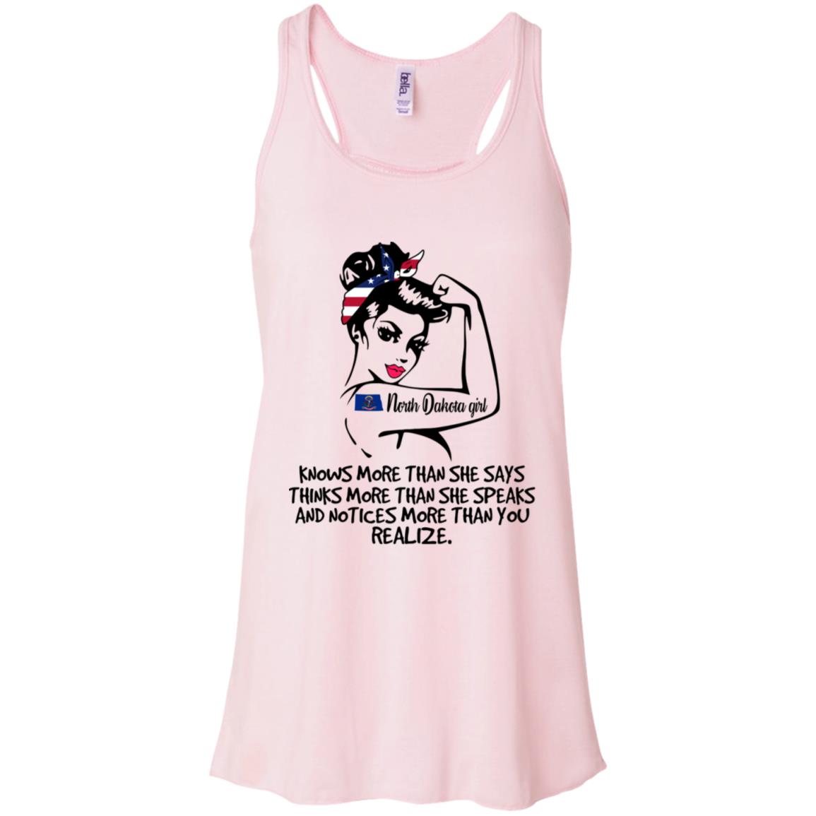 North Dakota Girl Knows More Than She Says Hoodie - Hoodie Teezalo