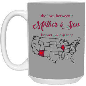 Illinois Arizona The Love Between Mother And Son Mug - Mug Teezalo