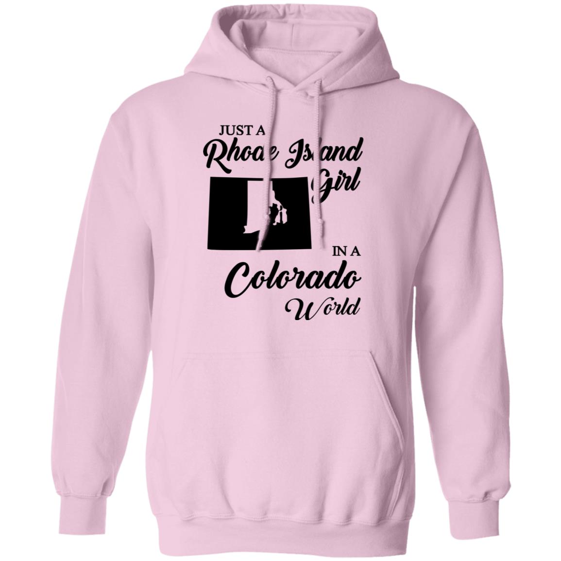 Just A Rhode Island Girl In A Colorado World T-shirt - T-shirt Teezalo