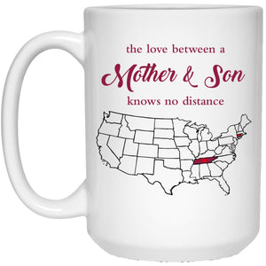 Connecticut Tennessee The Love Between Mother And Son Mug - Mug Teezalo
