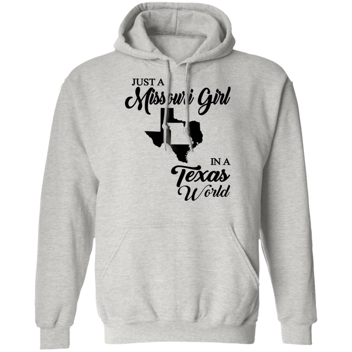Just A Missouri Girl In A Texas World T Shirt - T-shirt Teezalo