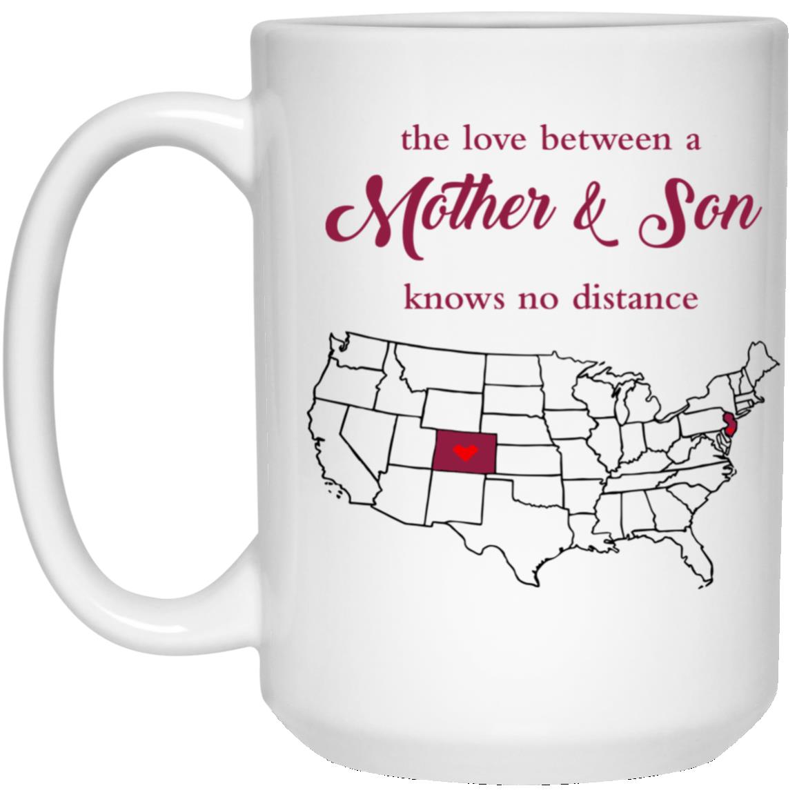 New Jersey Colorado The Love Between Mother And Son Mug - Mug Teezalo