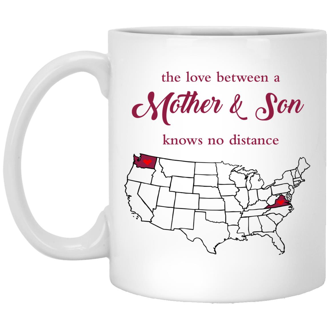Virginia Washington The Love Between Mother And Son Mug - Mug Teezalo