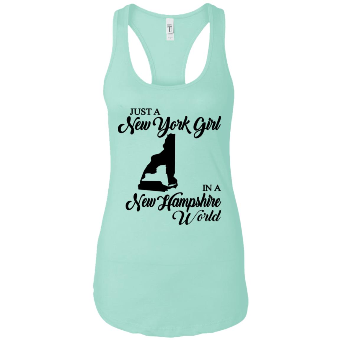 Just A New York Girl In A New Hampshire World T-Shirt - T-shirt Teezalo