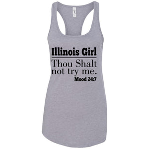 Illinois Girl Thou Shalt Not Try Me T-shirt - T-shirt Teezalo