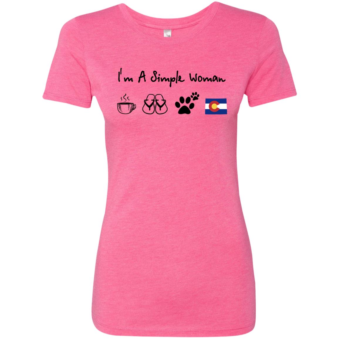 Colorado I'm A Simple Woman Coffee Hoodie - Hoodie Teezalo
