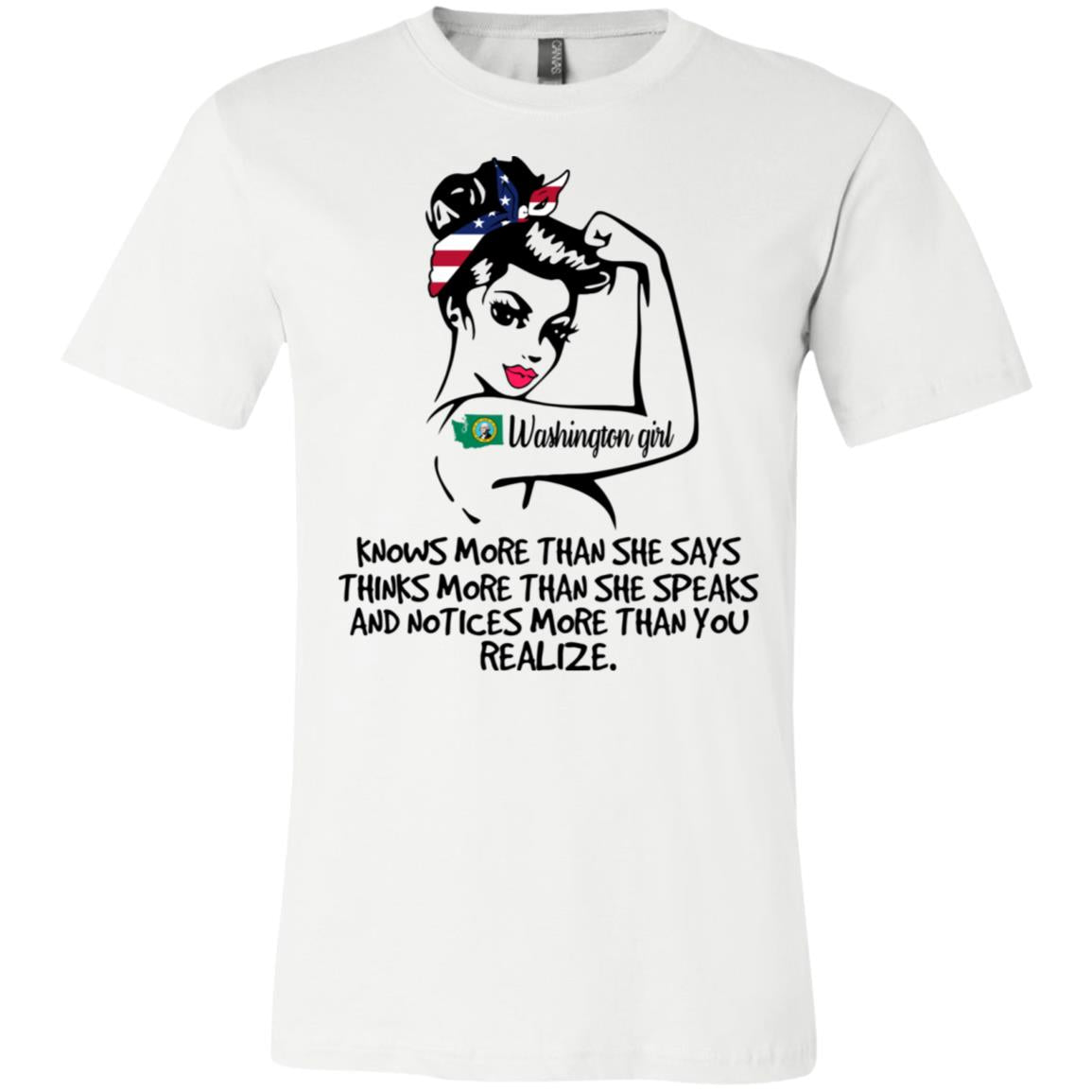 Washington Girl Knows More Than She Says Hoodie - Hoodie Teezalo