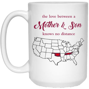 Tennessee Oklahoma The Love Between Mother And Son Mug - Mug Teezalo