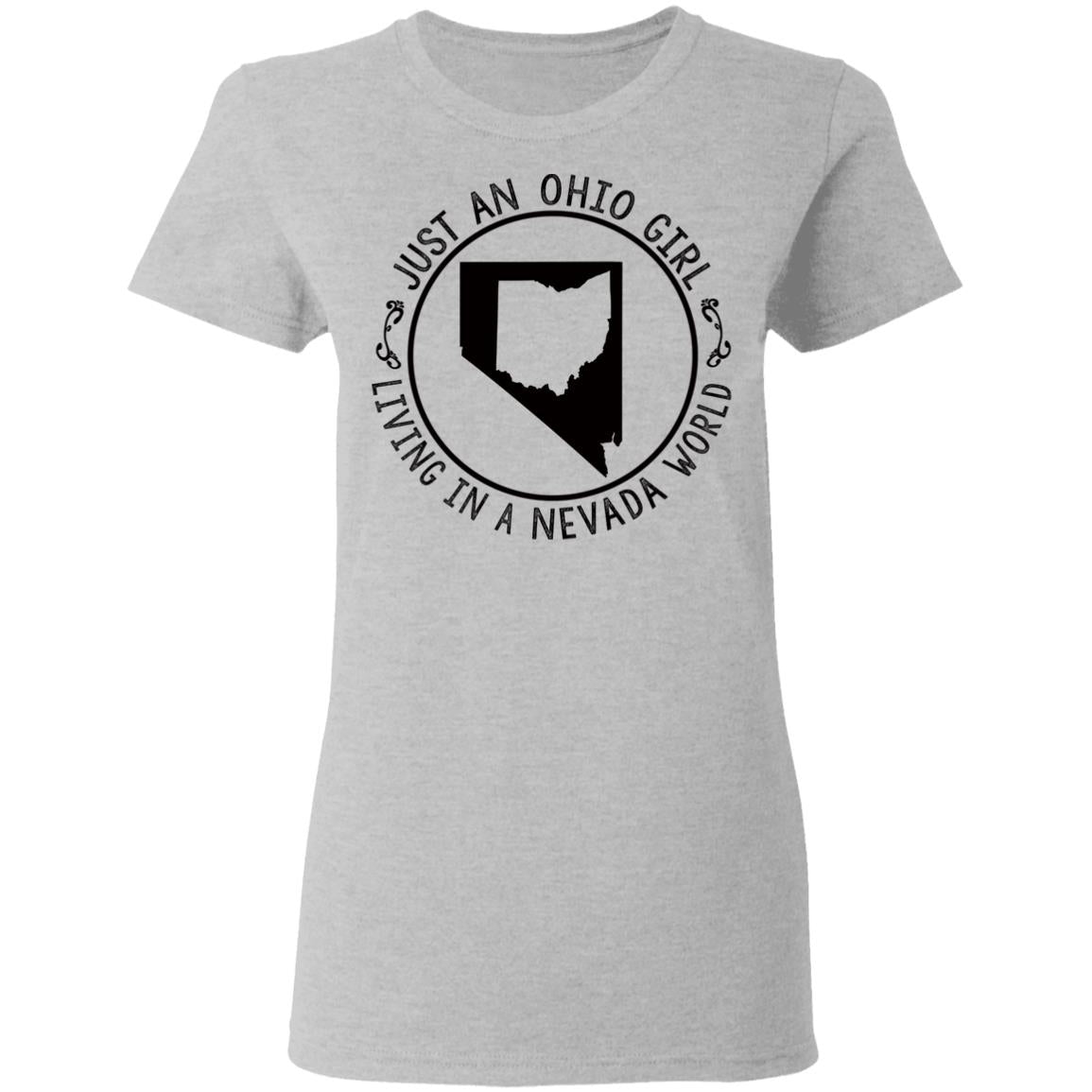 Ohio Girl In Nevada World Hoodie - Hoodie Teezalo