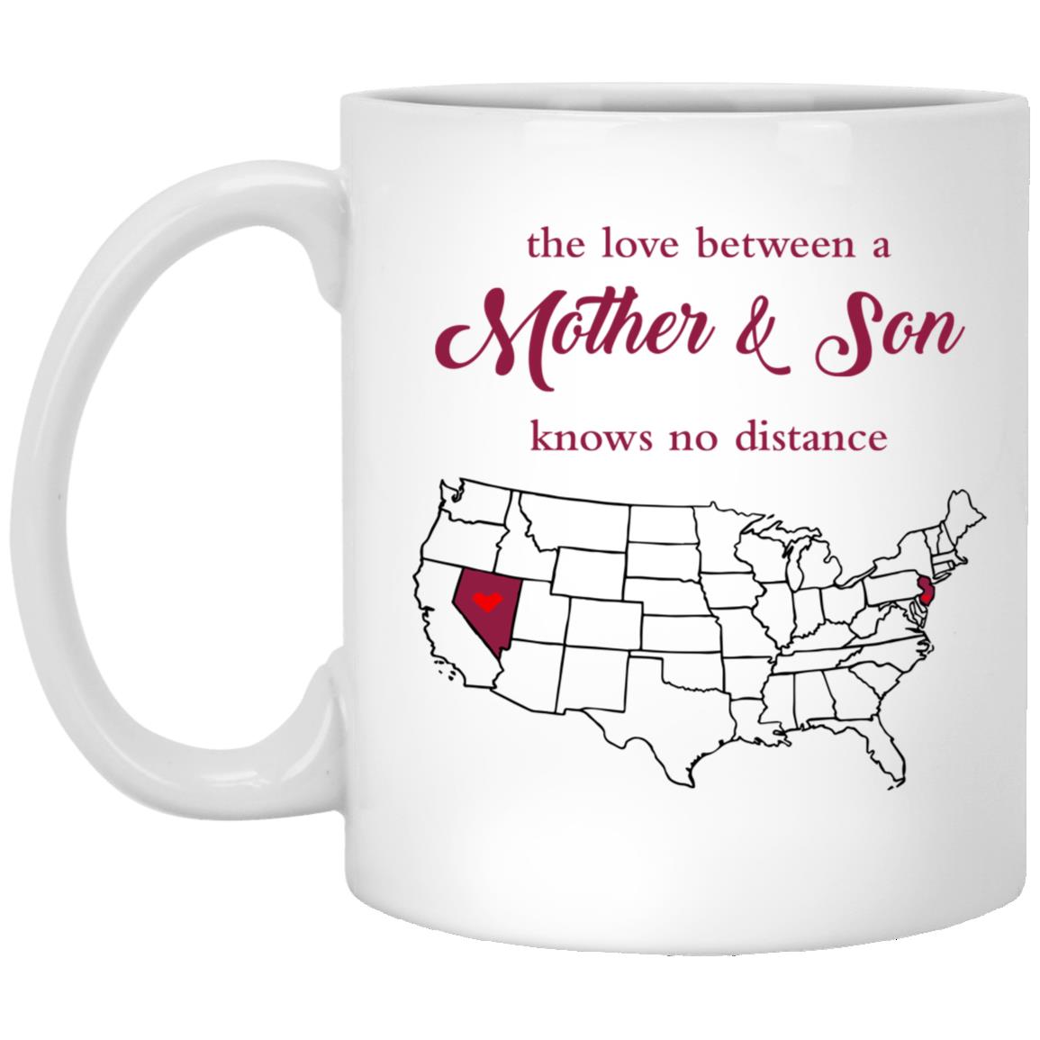 New Jersey Nevada The Love Between Mother And Son Mug - Mug Teezalo