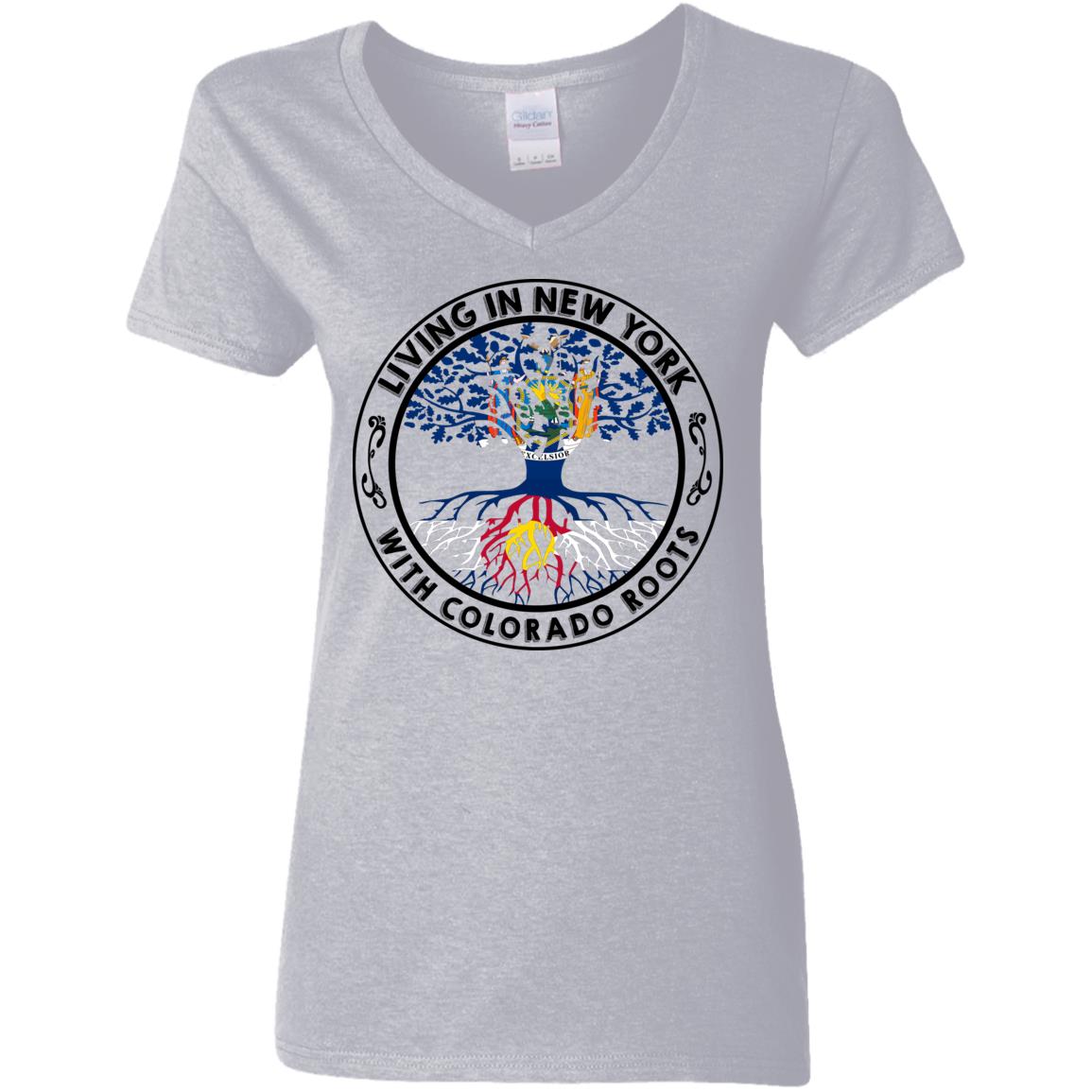 Living In New York With Colorado Roots Hoodie - Hoodie Teezalo
