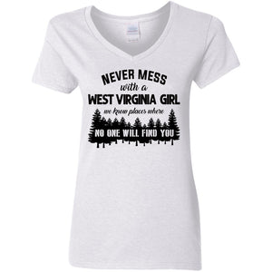 Never Mess With A West Virginia Girl Hoodie - Hoodie Teezalo