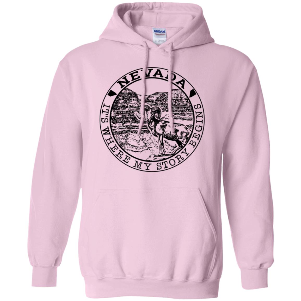 Nevada It's Where My Story Begins Hoodie - Hoodie Teezalo