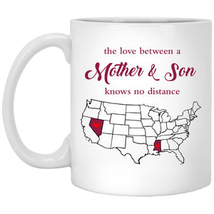 Mississippi Nevada The Love Between Mother And Son Mug - Mug Teezalo