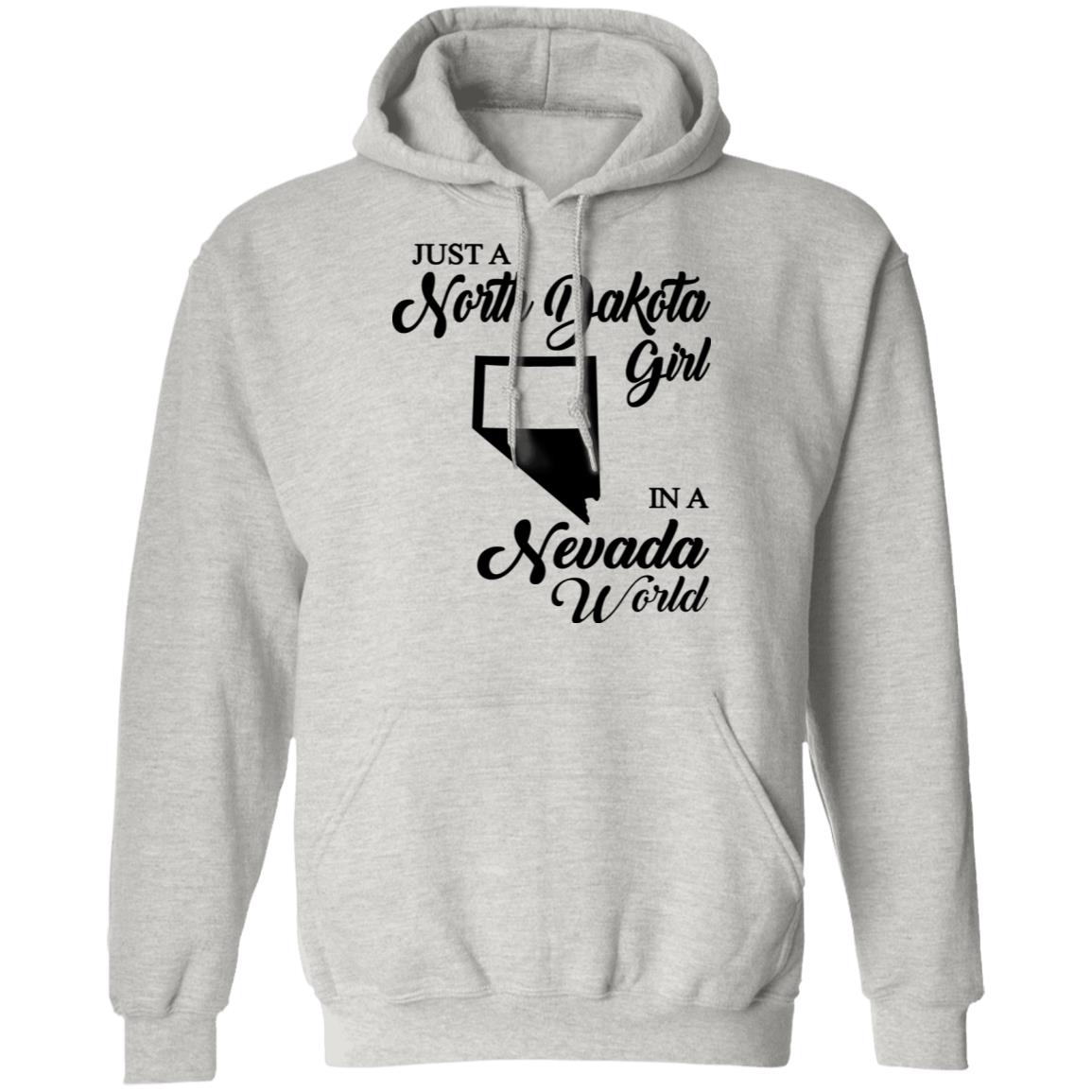 Just A North Dakota Girl In A Nevada World T Shirt - T-shirt Teezalo