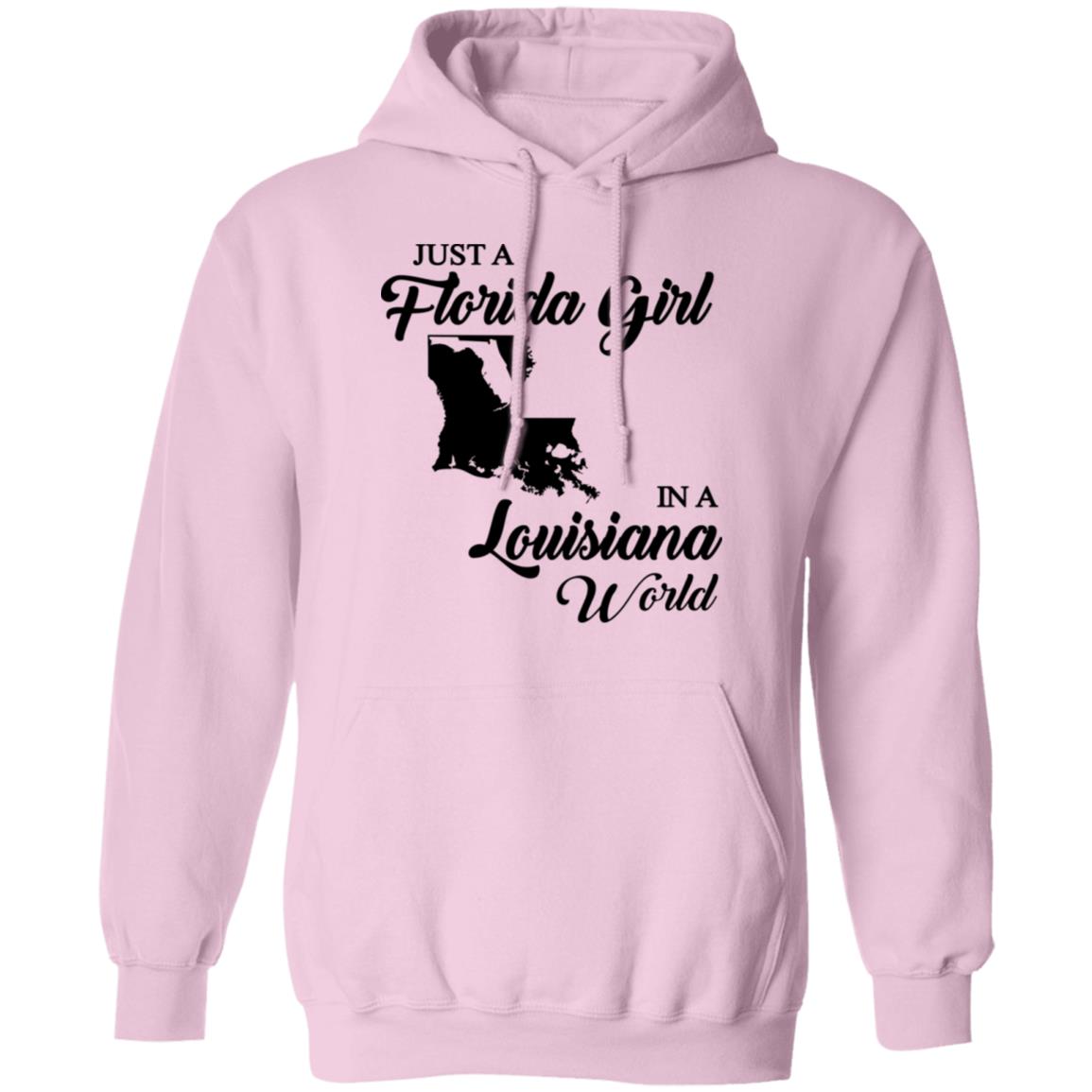 Just A Florida Girl In A Louisiana World T-Shirt - T-Shirt Teezalo