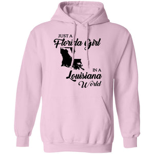 Just A Florida Girl In A Louisiana World T-Shirt - T-Shirt Teezalo