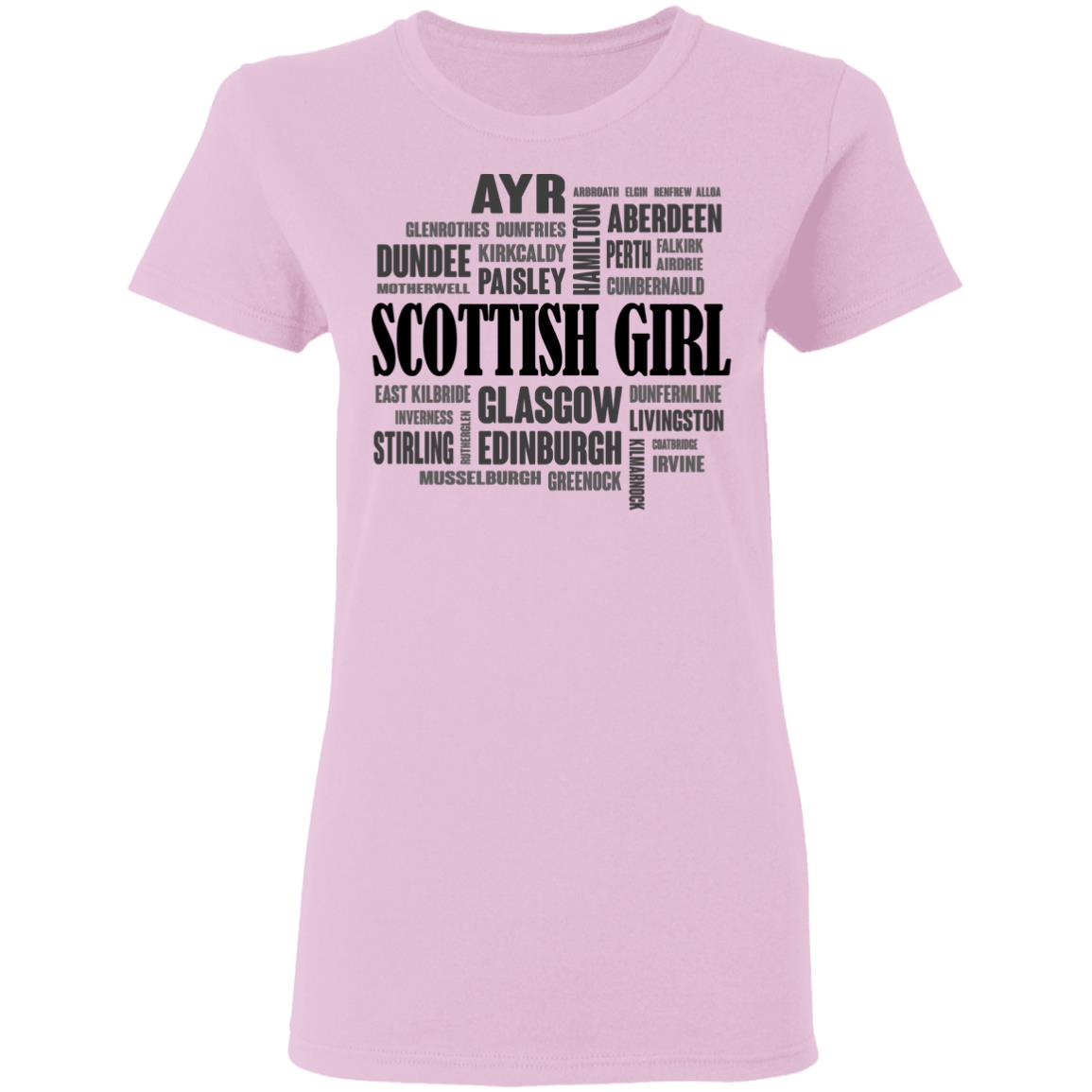 Scottish Girl And City T-Shirt - T-shirt Teezalo