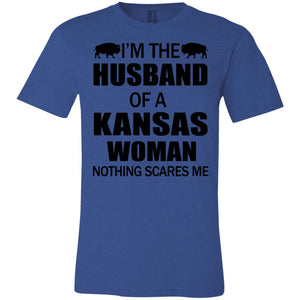 I'm The Husband Of A Kansas Woman T Shirt - T-shirt Teezalo