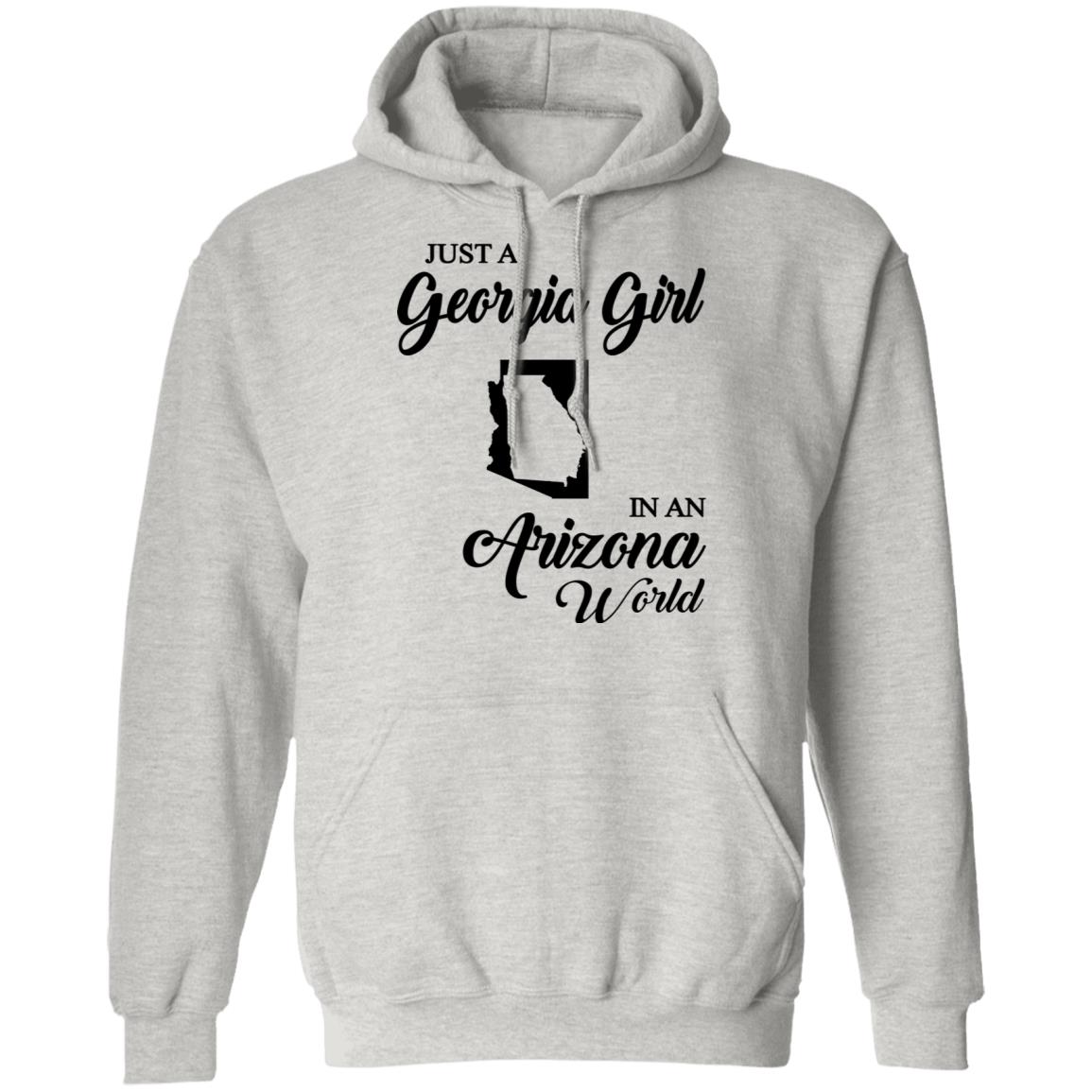 Just A Georgia Girl In An Arizona World T-Shirt - T-Shirt Teezalo