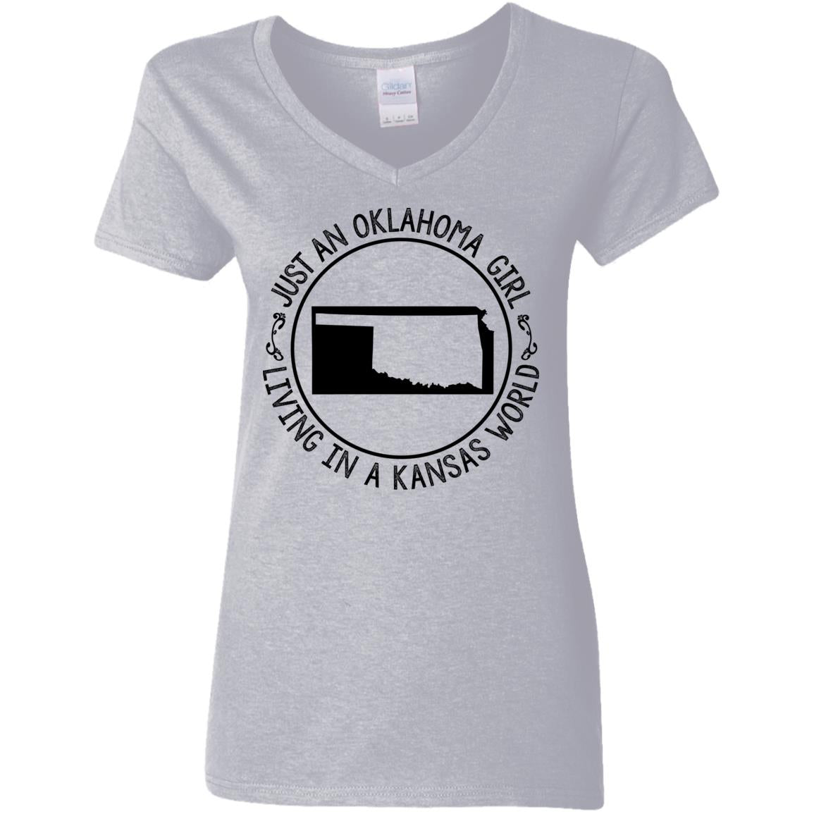 Oklahoma Girl In Kansas World Hoodie - Hoodie Teezalo