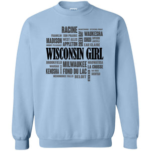 Wisconsin Girl And Cities Funny T-shirt - T-shirt Teezalo