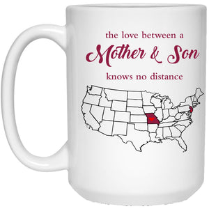 New Jersey Missouri The Love Between Mother And Son Mug - Mug Teezalo